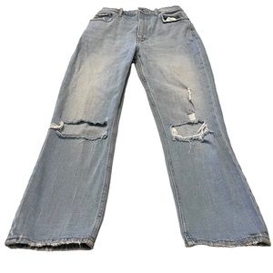 Abercrombie & Fitch The Ankle Straight Ultra High Rise Jeans Blue Women’s Sz 27